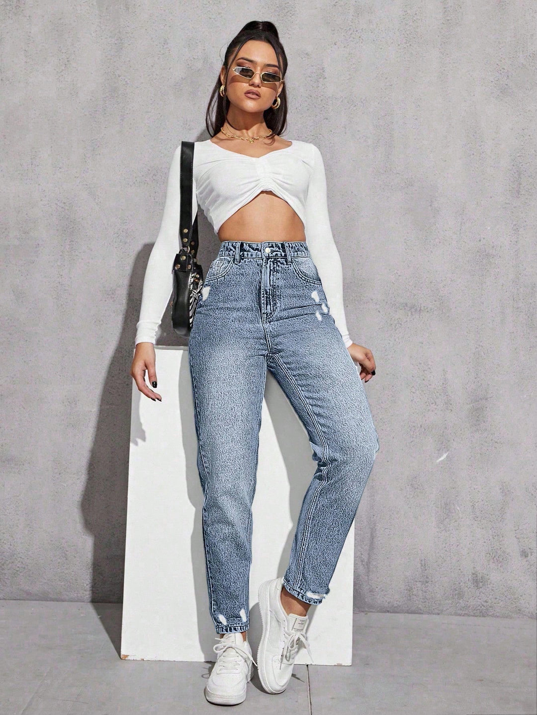 Jeans SHEIN, albastru