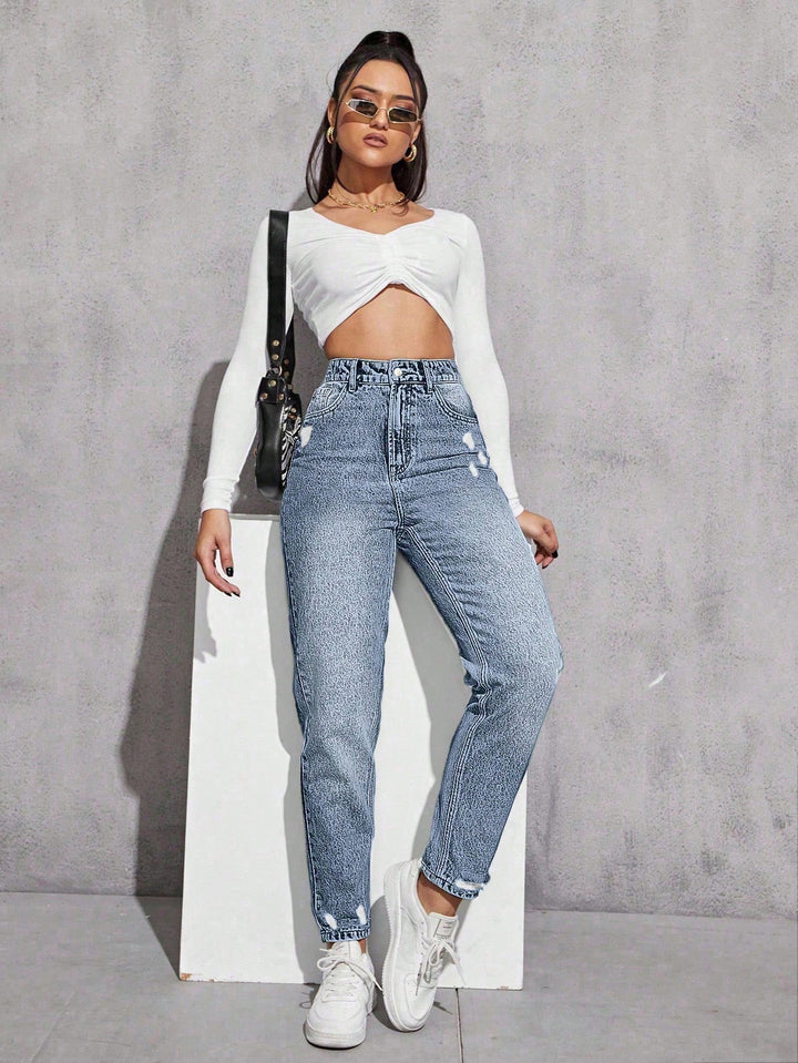 Jeans SHEIN, albastru