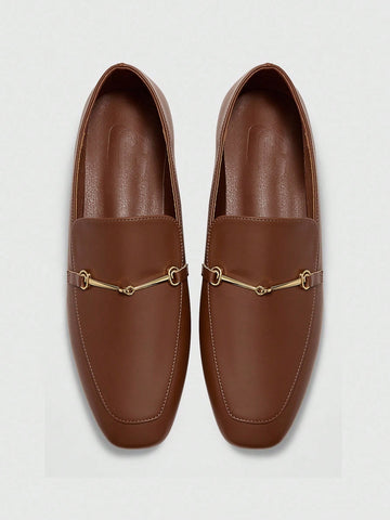 Mocasini SHEIN, maro