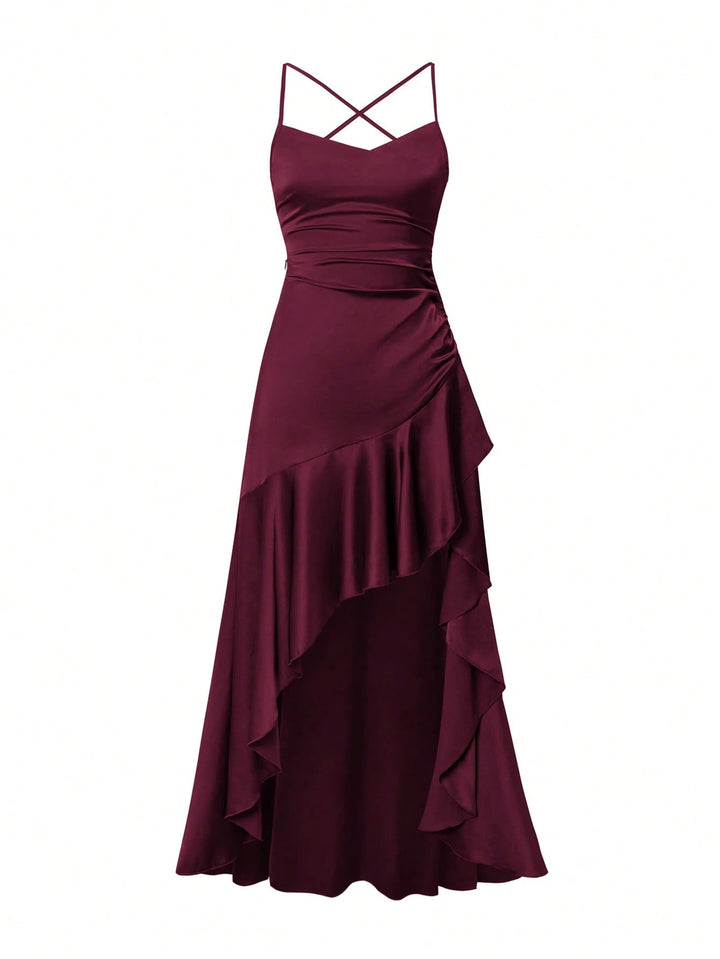 Rochie maxi SHEIN, vișiniu