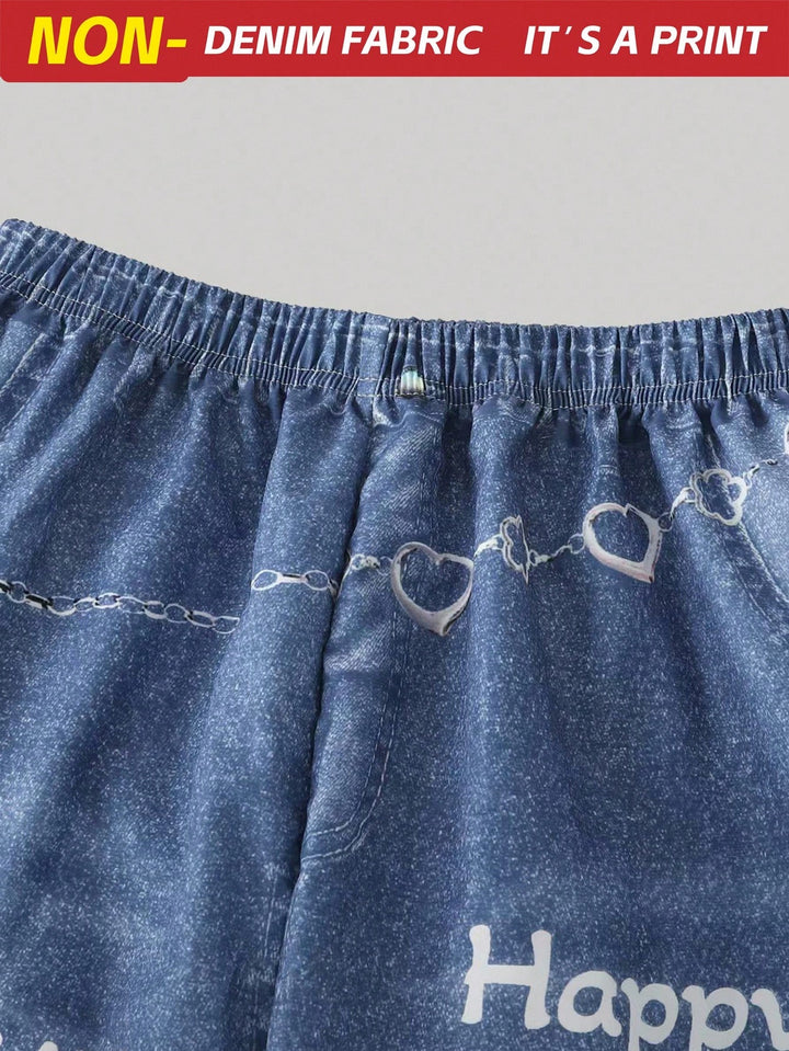Pantaloni SHEIN, albastru