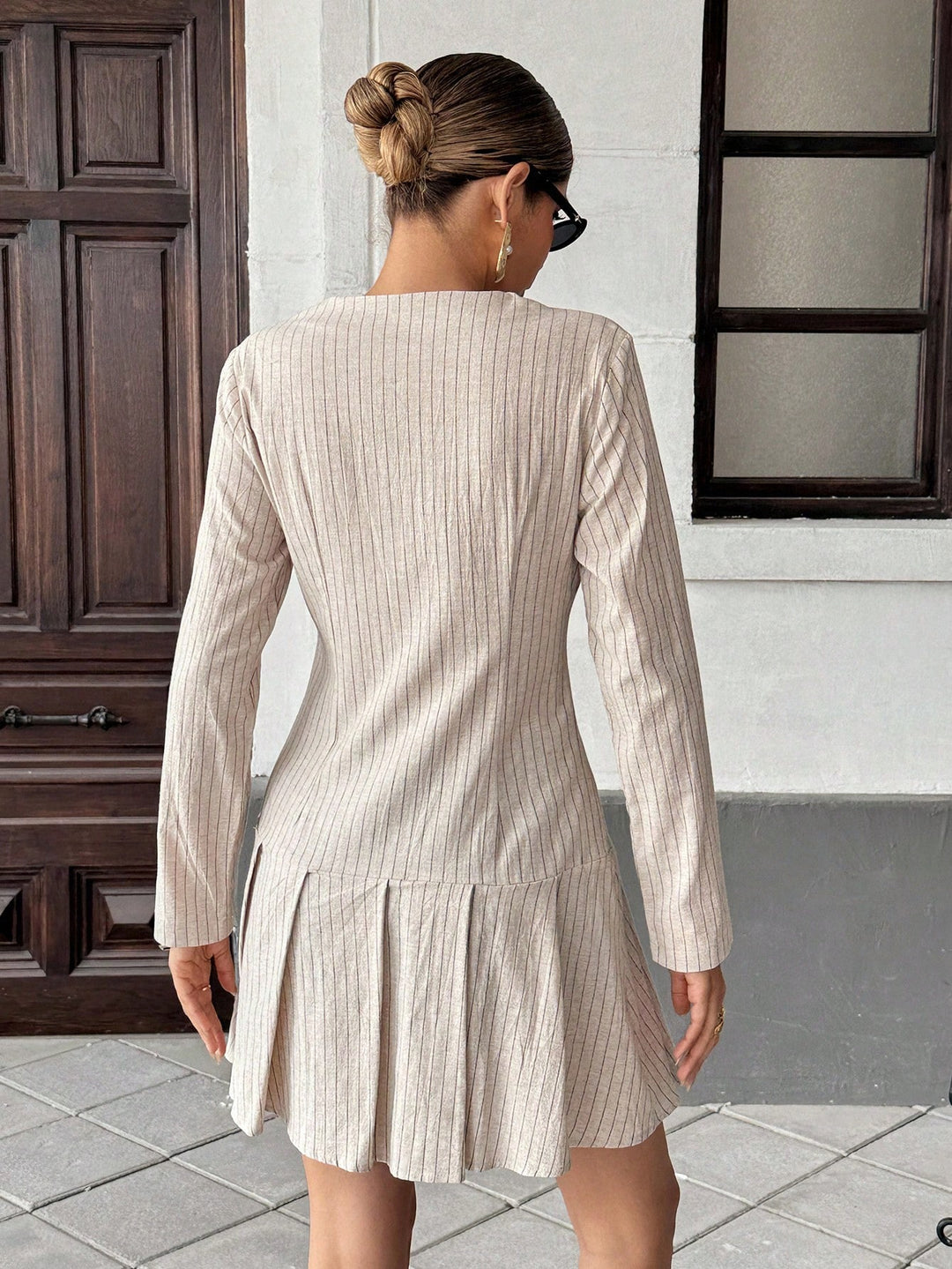 Rochie mini SHEIN, bej