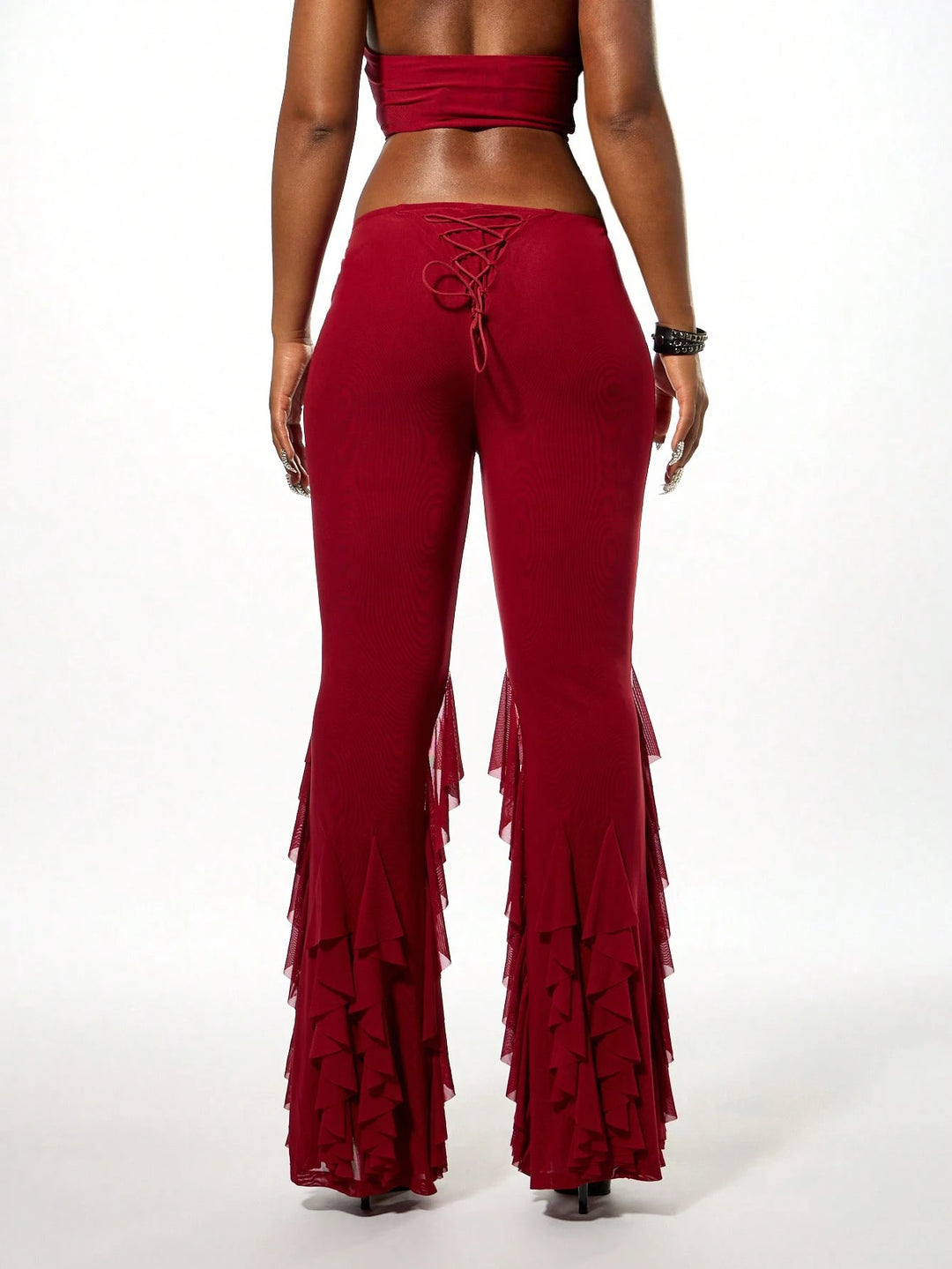 Pantaloni SHEIN, vișiniu