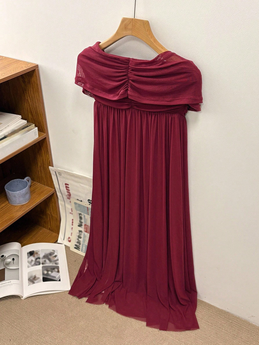 Rochie midi SHEIN, vișiniu