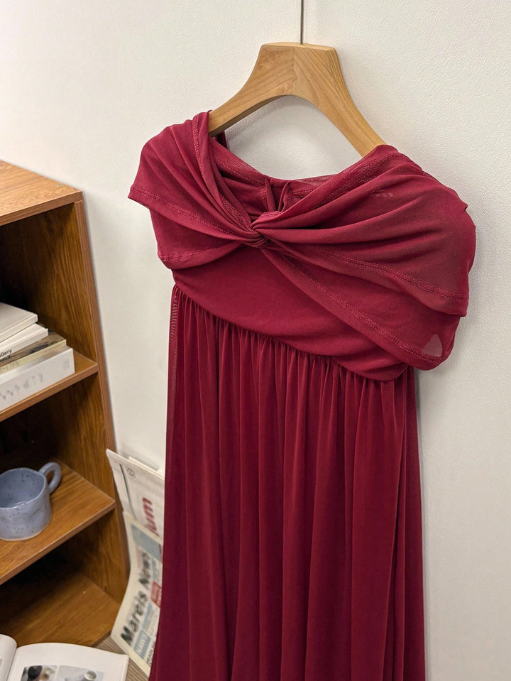 Rochie midi SHEIN, vișiniu