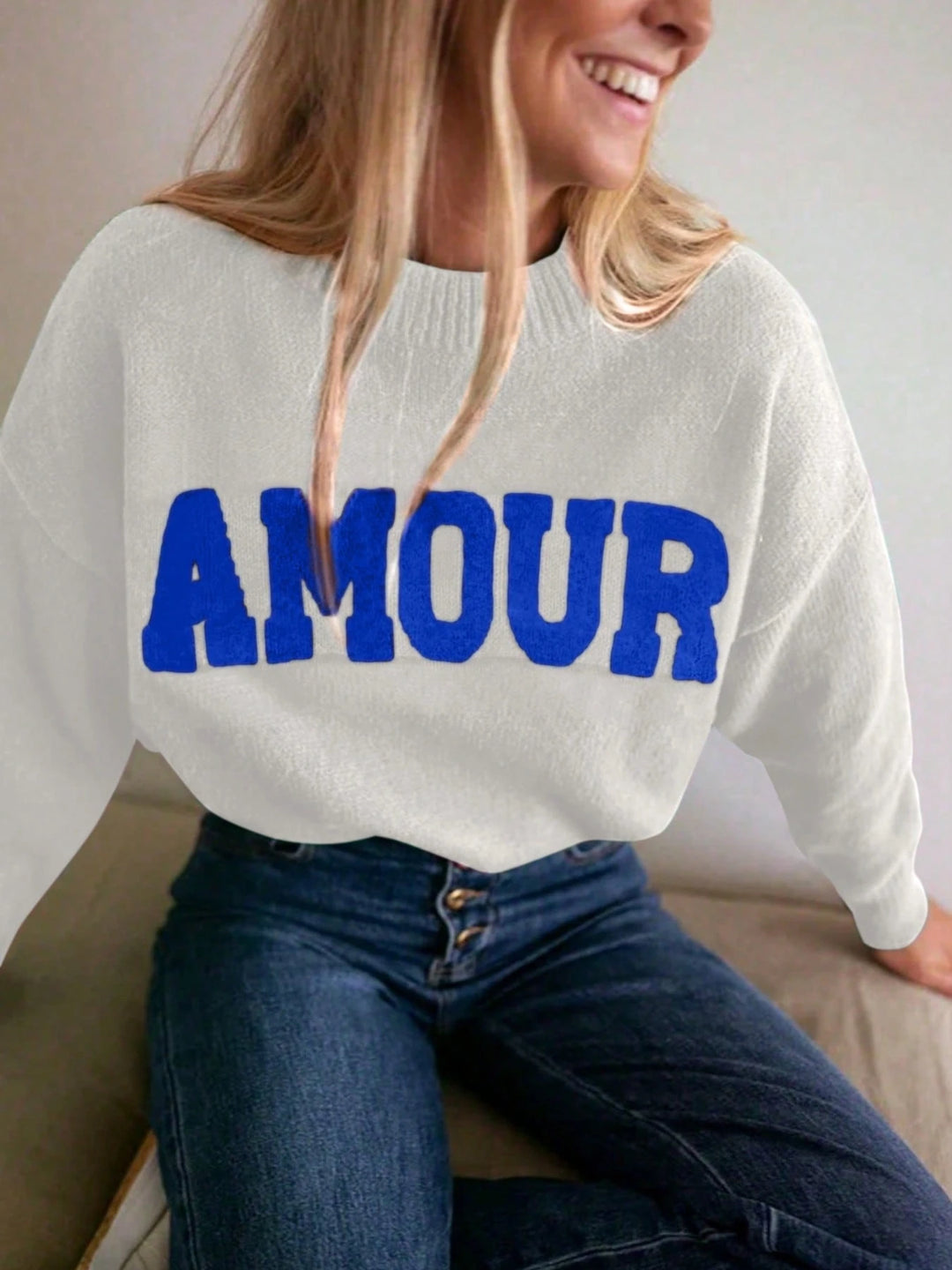 Pulover SHEIN, alb