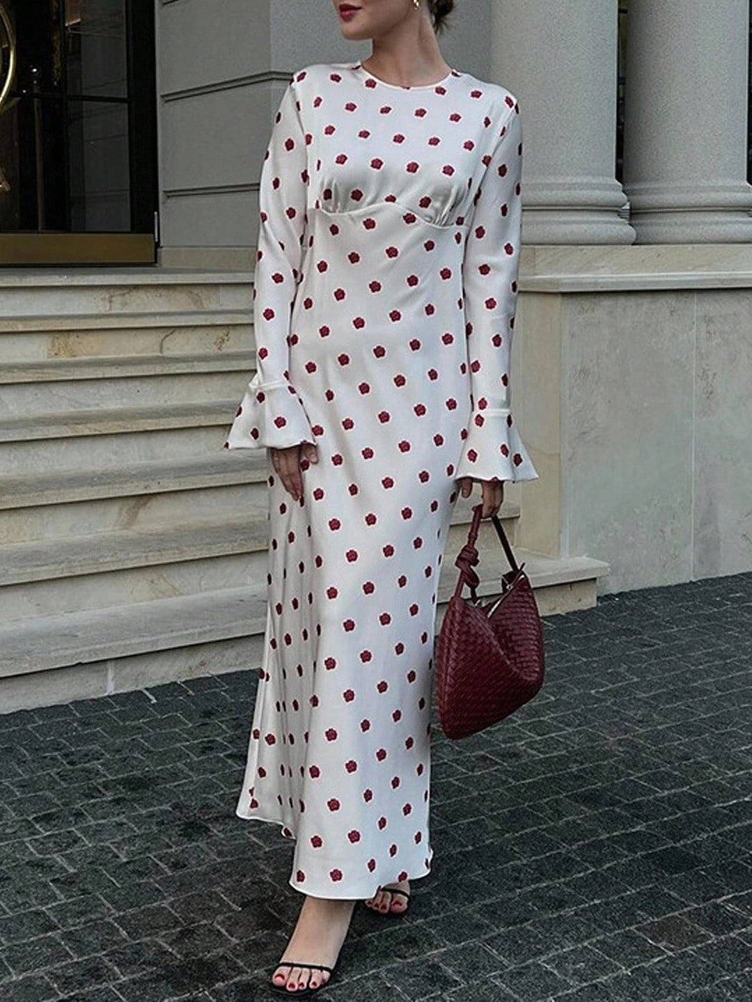 Rochie maxi SHEIN, alb