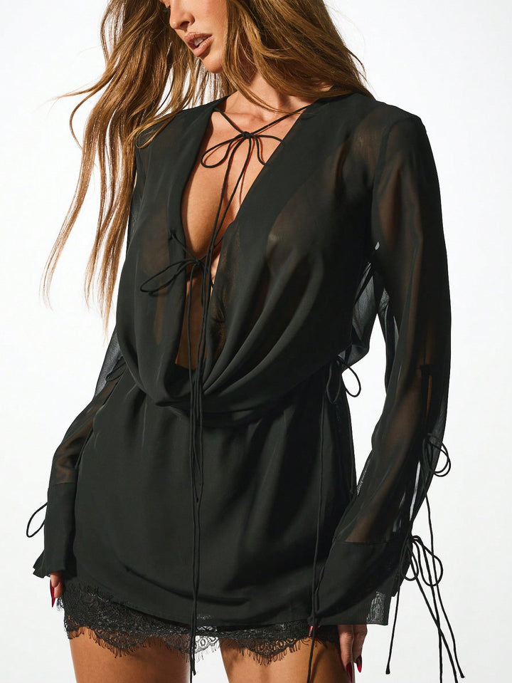 Rochie mini SHEIN, negru