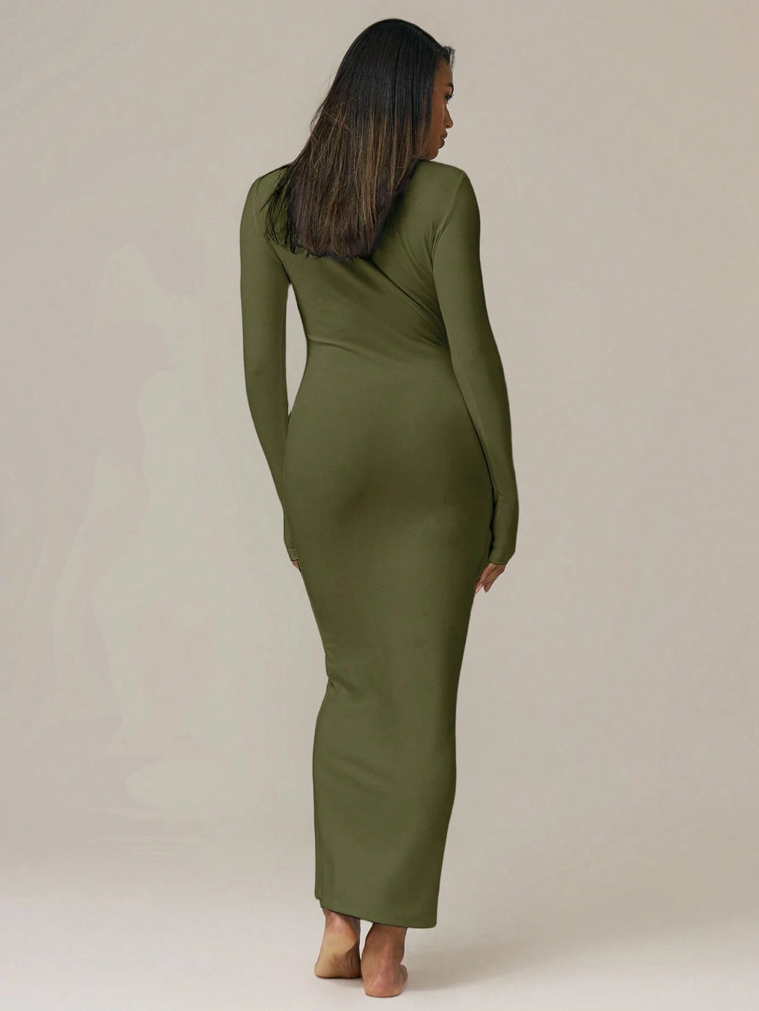 Rochie maxi SHEIN, kaki