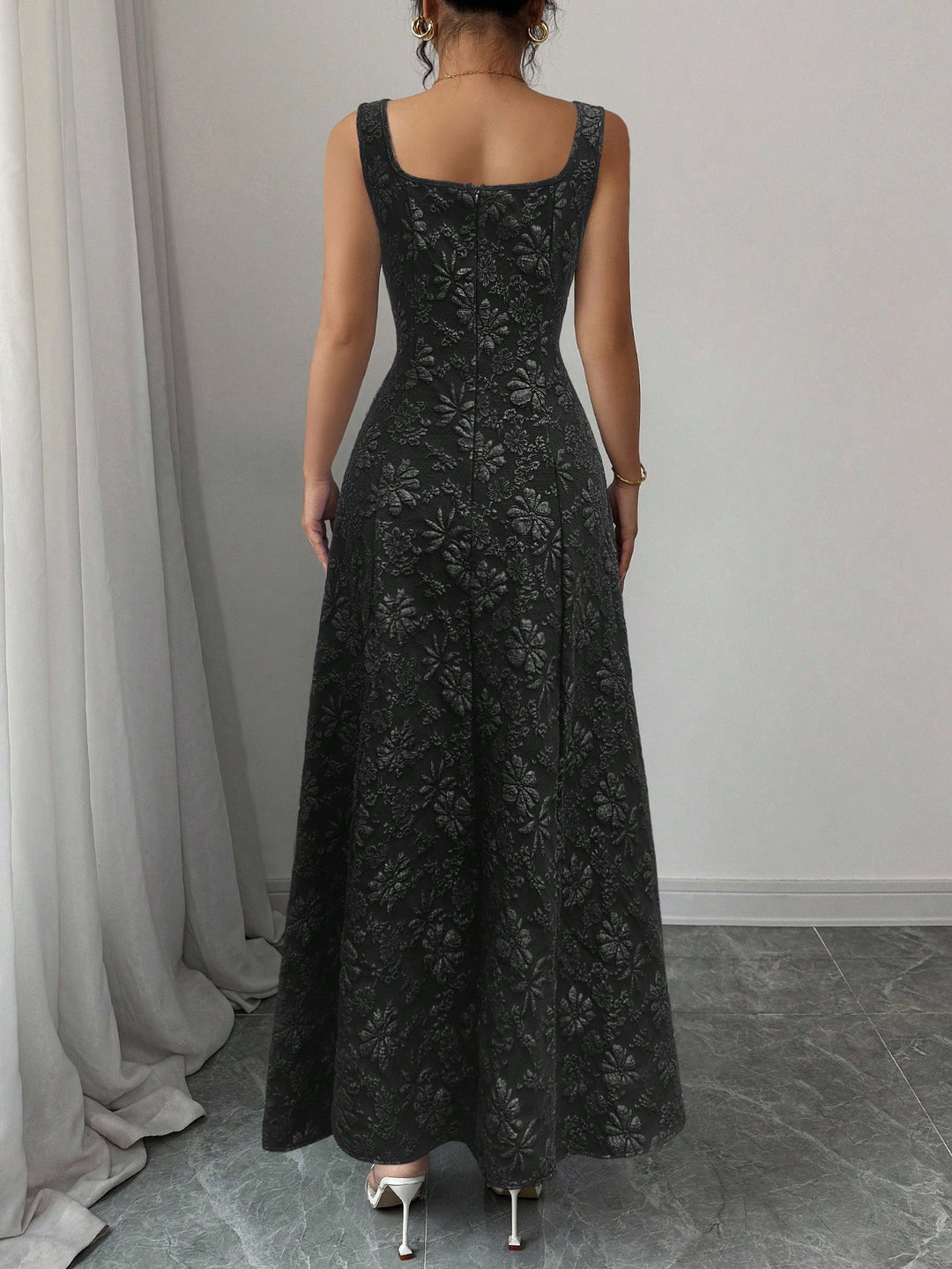Rochie midi SHEIN, negru