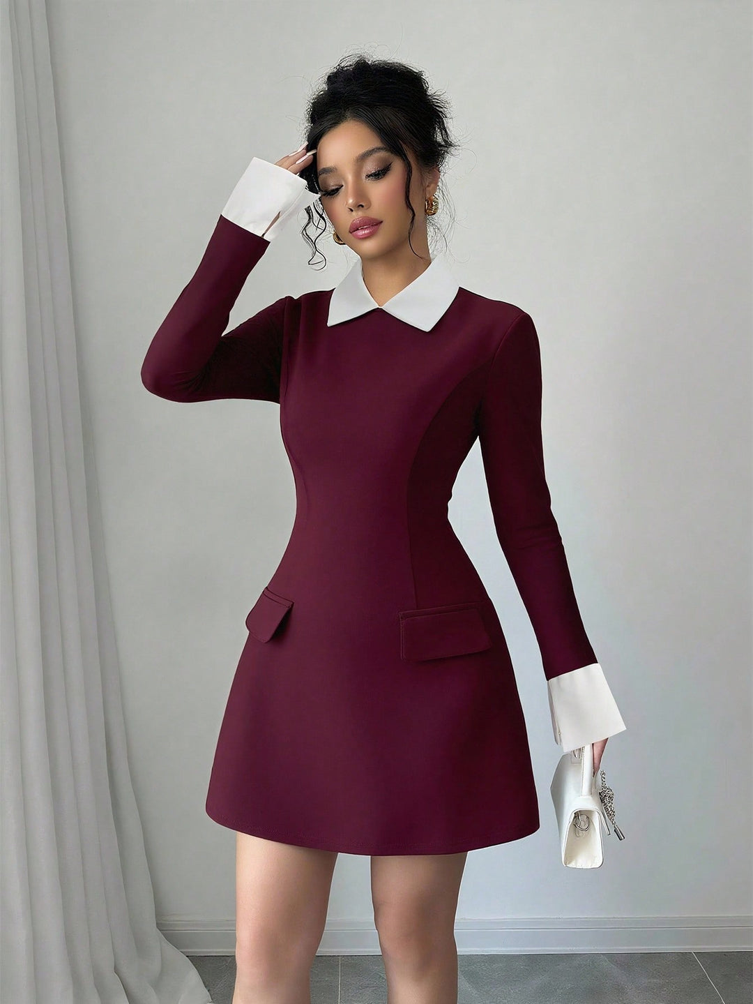 Rochie mini SHEIN, vișiniu