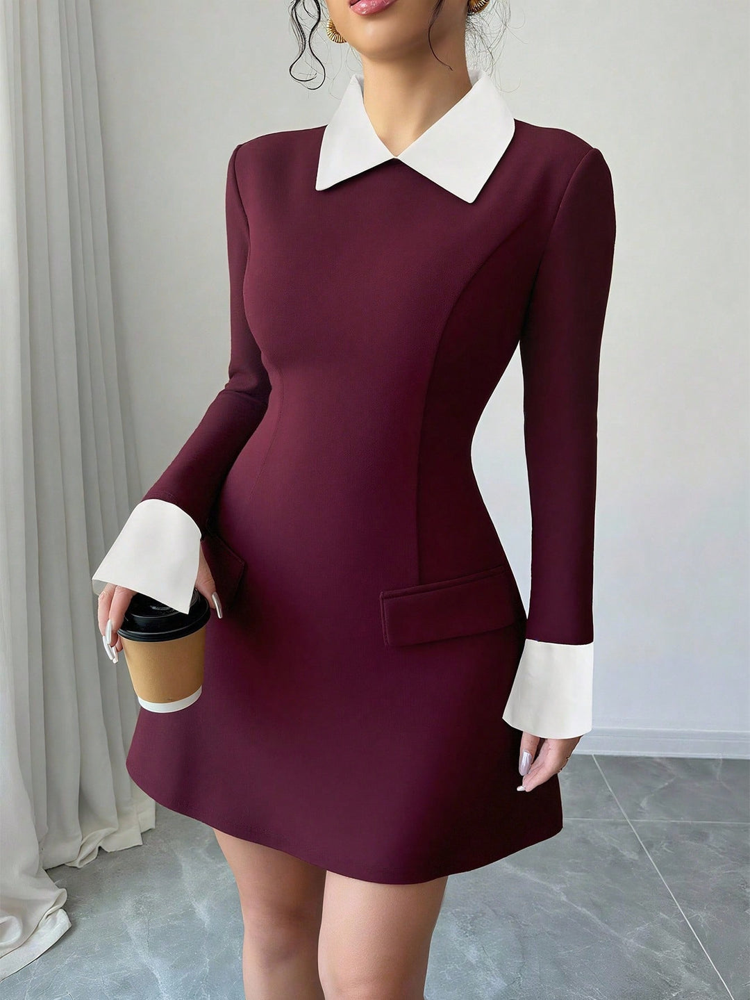 Rochie mini SHEIN, vișiniu