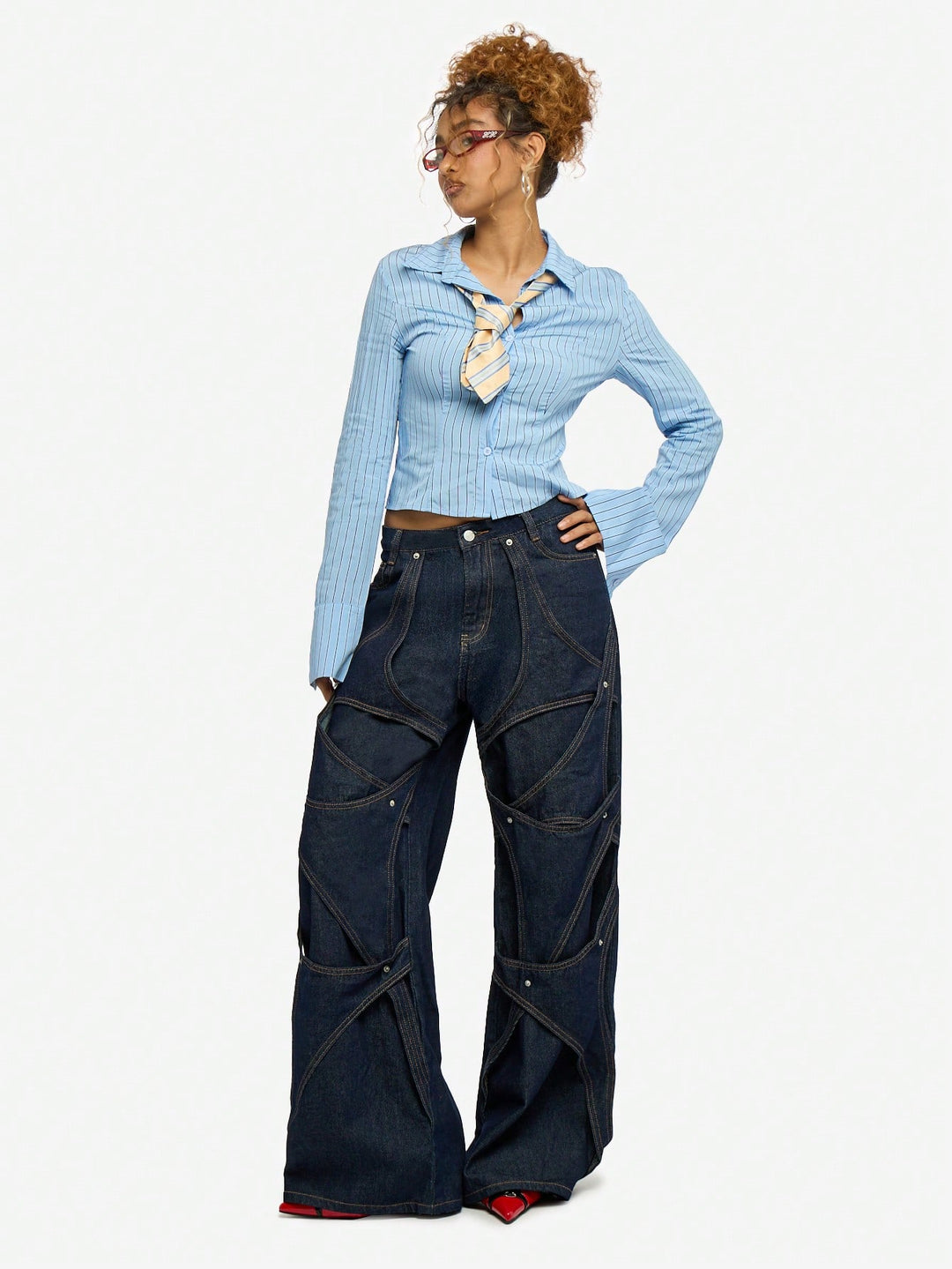 Jeans SHEIN, albastru