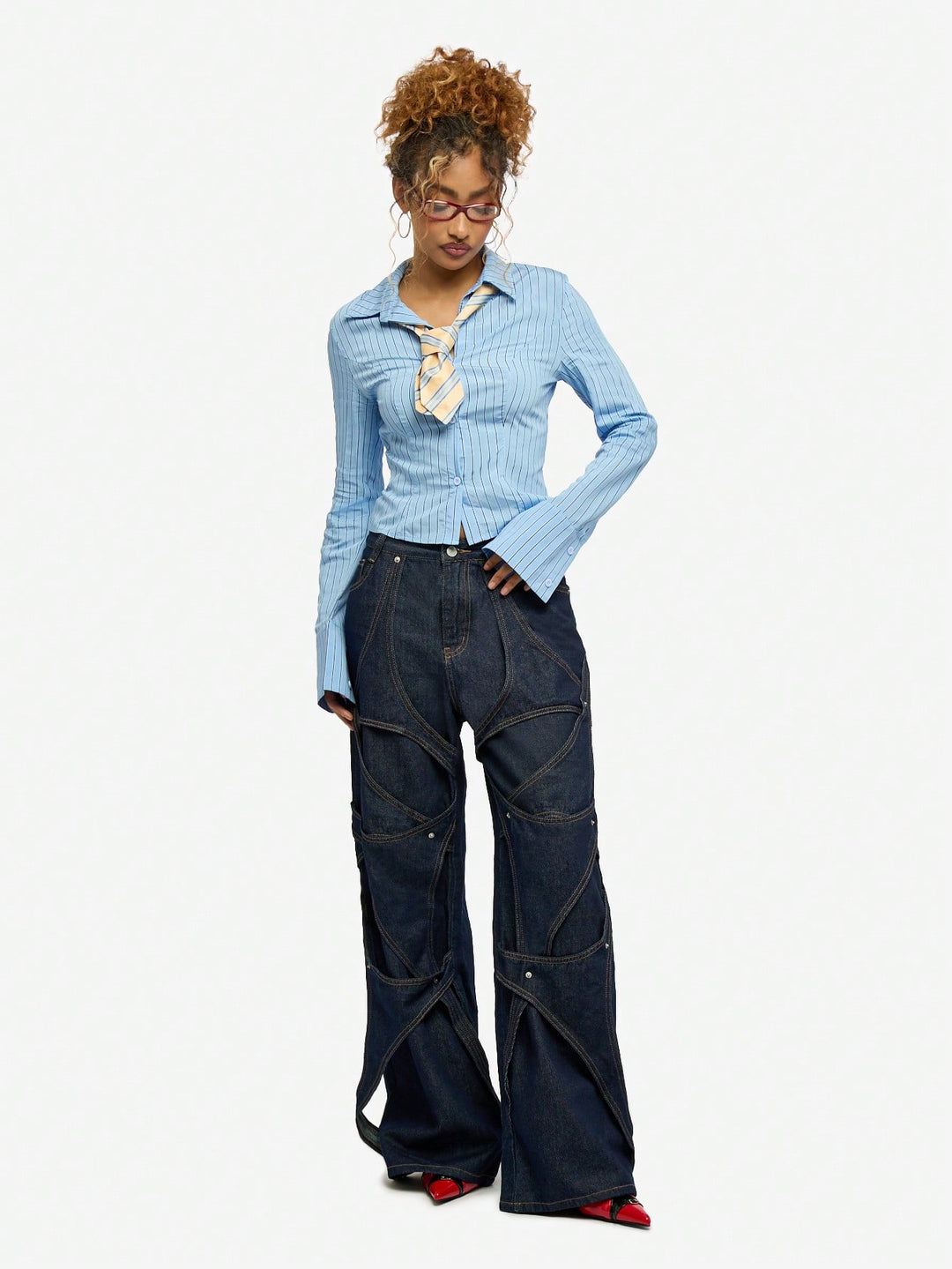 Jeans SHEIN, albastru