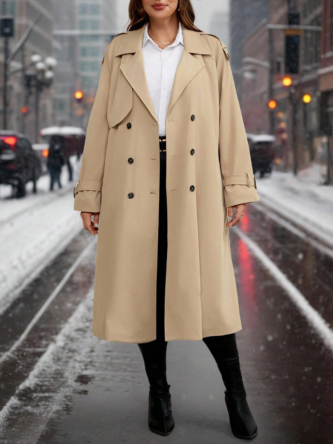 Trench SHEIN, bej