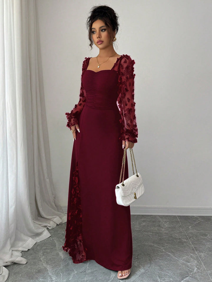 Rochie maxi SHEIN, vișiniu