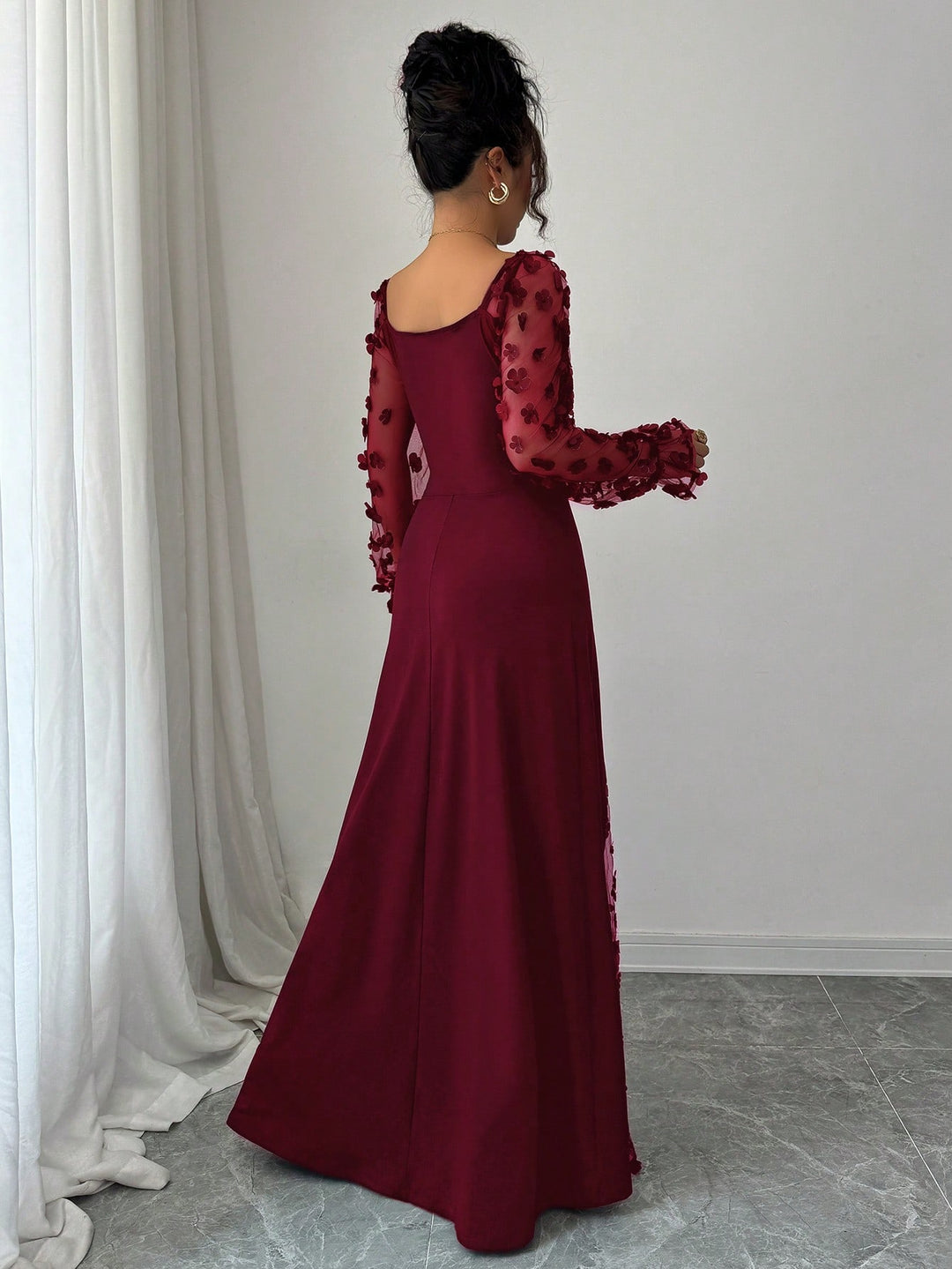 Rochie maxi SHEIN, vișiniu