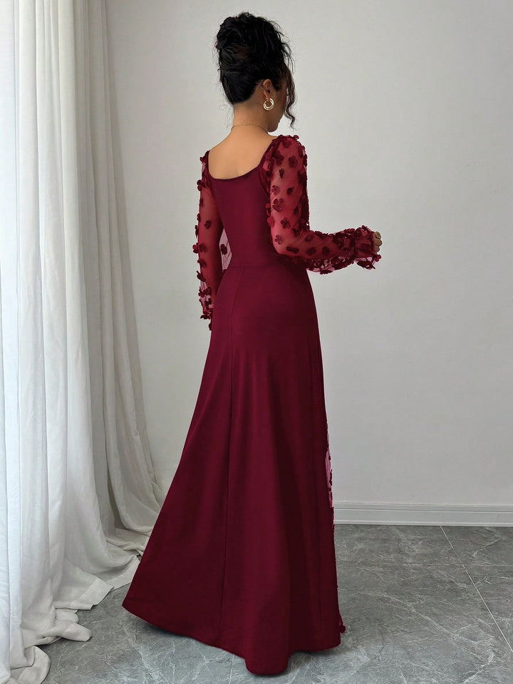 Rochie maxi SHEIN, vișiniu