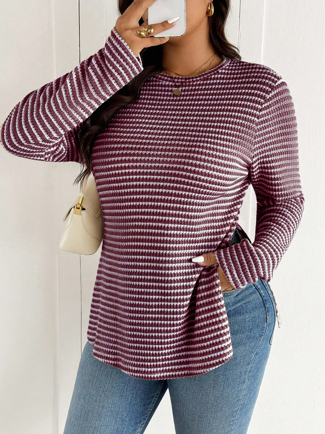 Tricou SHEIN, vișiniu