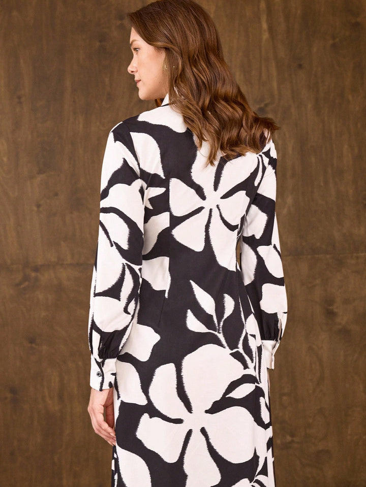 Rochie midi SHEIN, mix culori