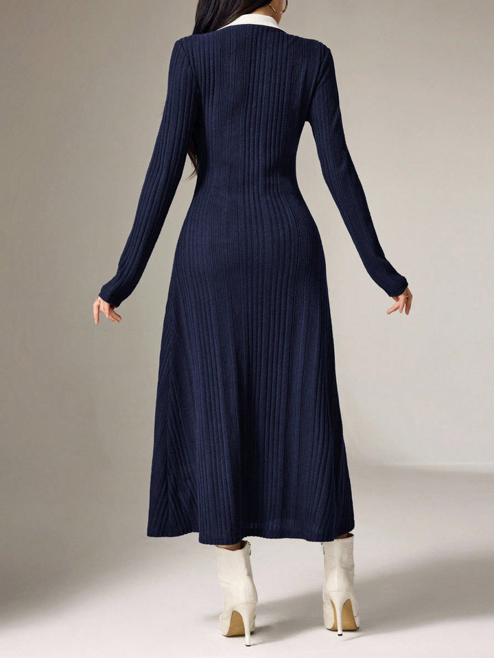 Rochie midi SHEIN, albastru