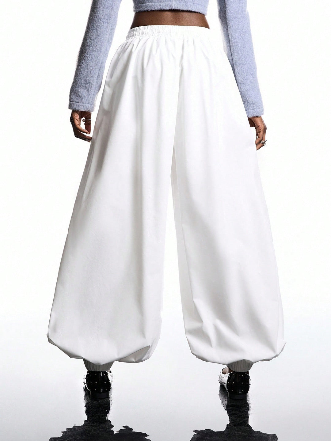 Pantaloni SHEIN, alb