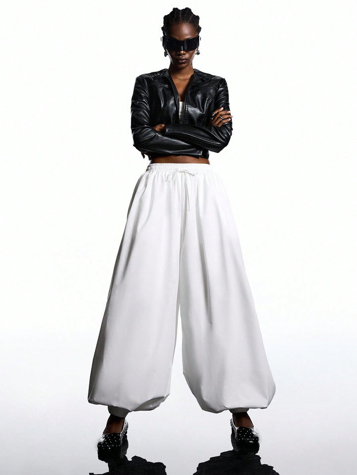 Pantaloni SHEIN, alb