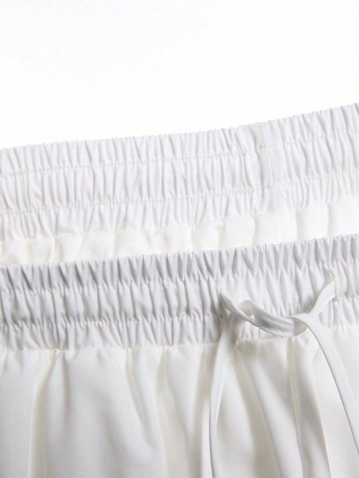 Pantaloni SHEIN, alb