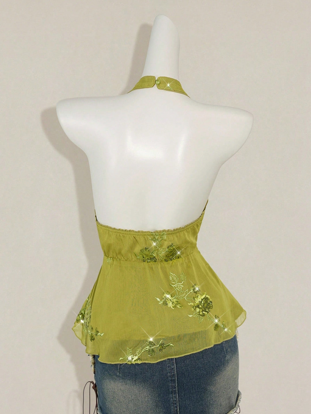 Top SHEIN, verde