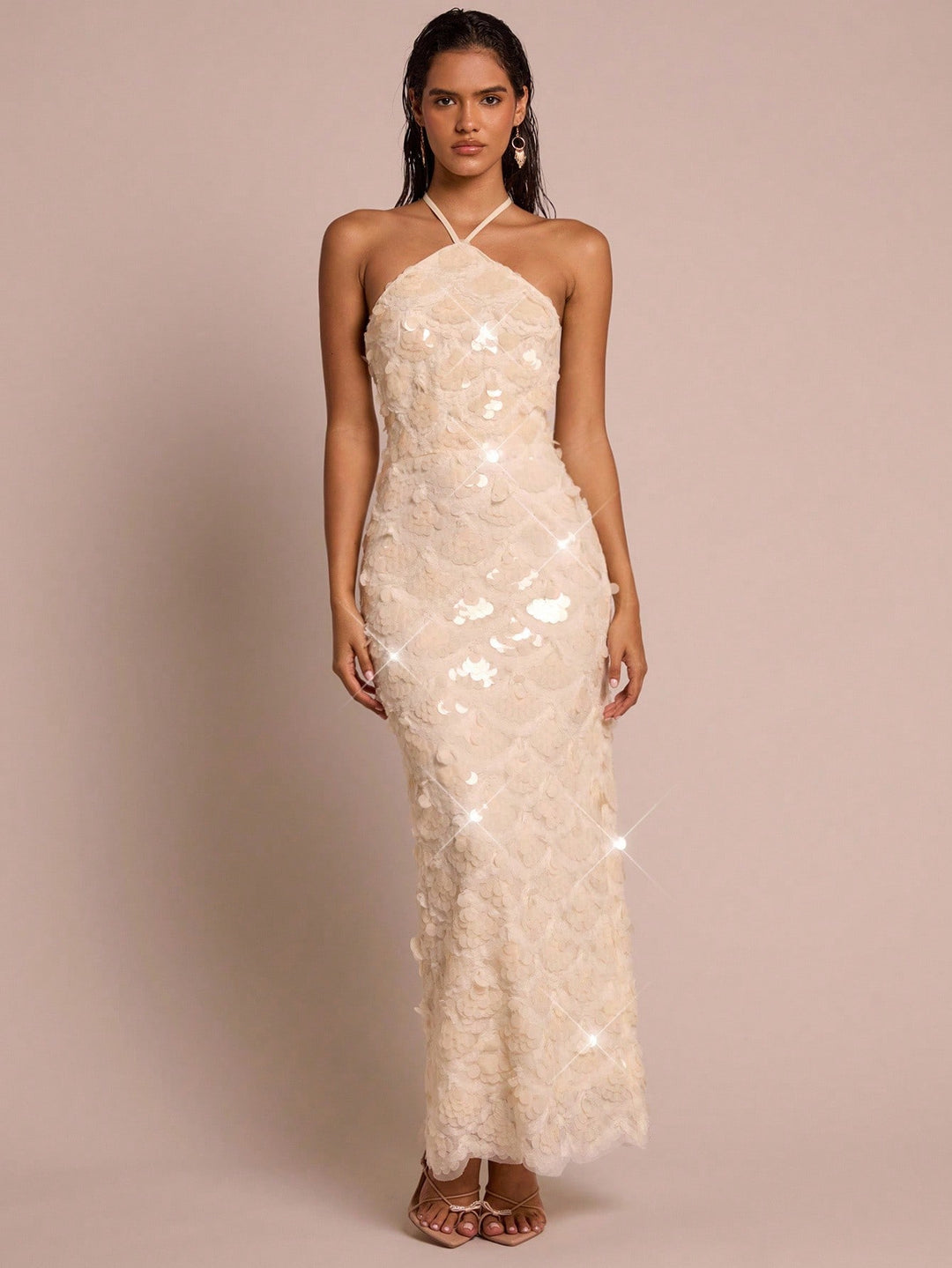 Rochie maxi SHEIN, portocaliu