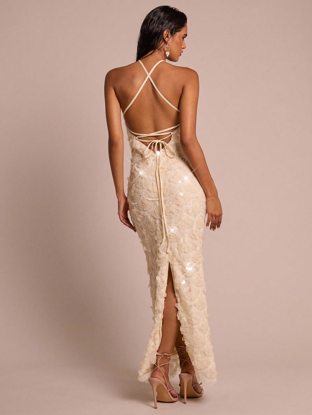 Rochie maxi SHEIN, portocaliu