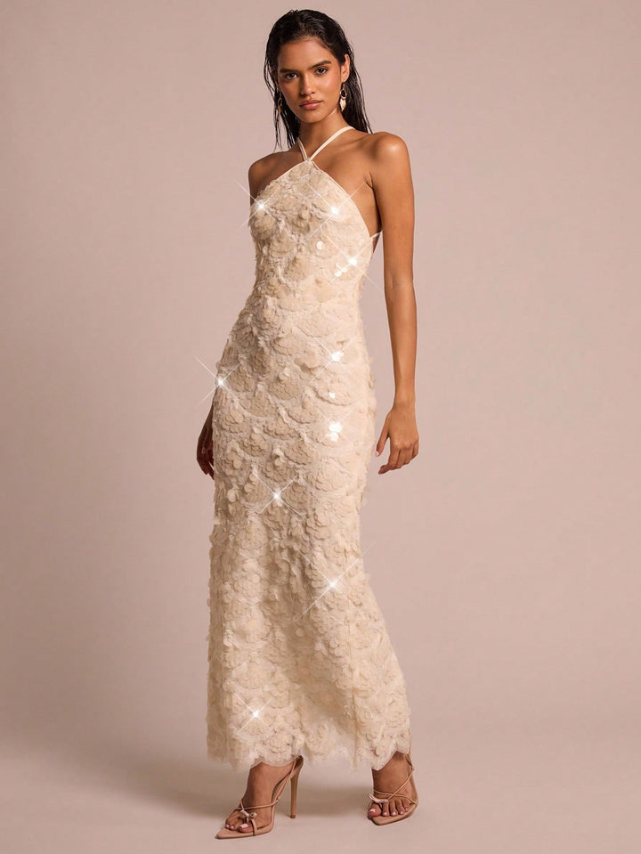 Rochie maxi SHEIN, portocaliu