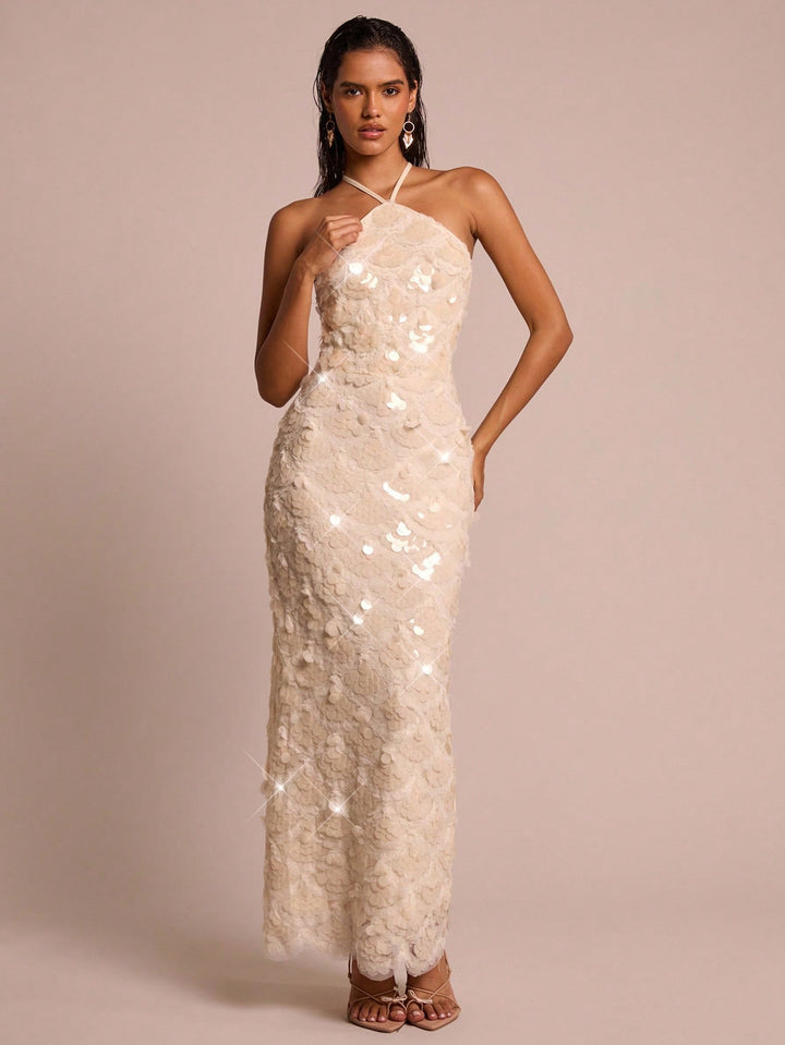 Rochie maxi SHEIN, portocaliu