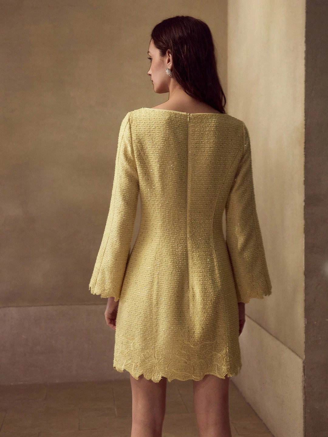SHEIN mini ruha, sárga