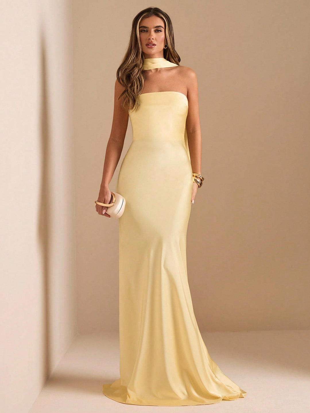 Rochie maxi SHEIN, galben