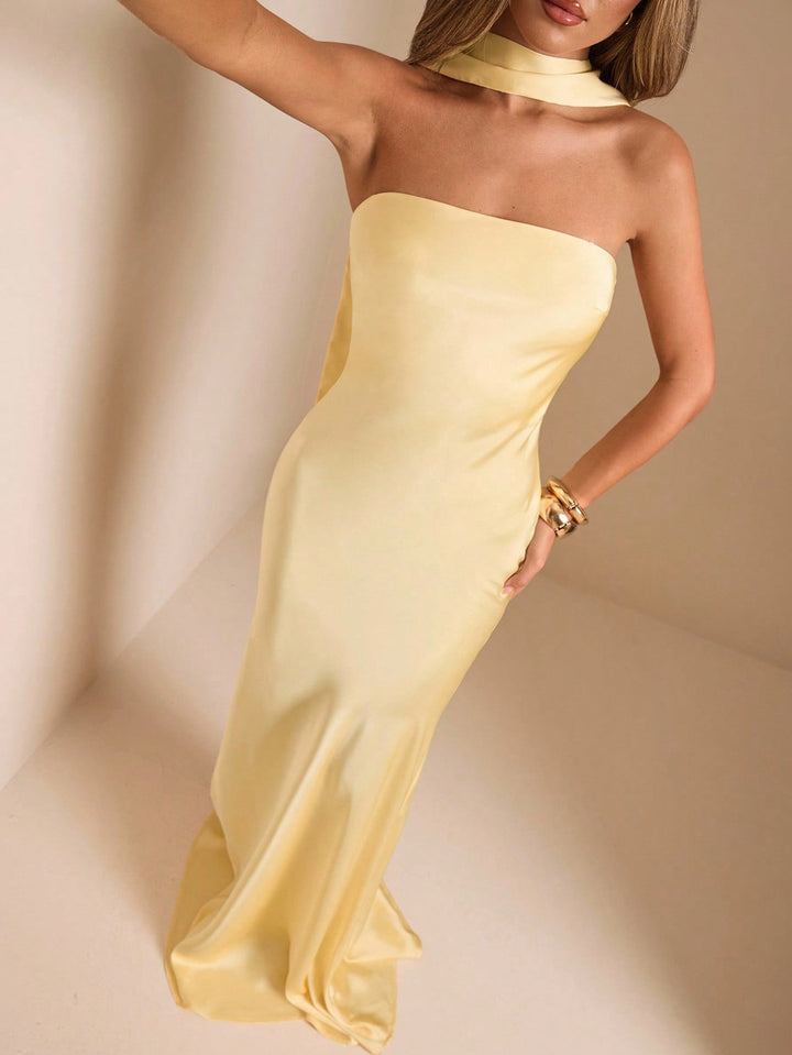 Rochie maxi SHEIN, galben