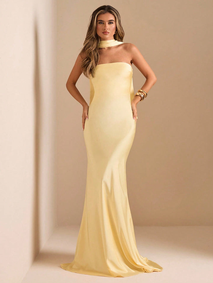 Rochie maxi SHEIN, galben