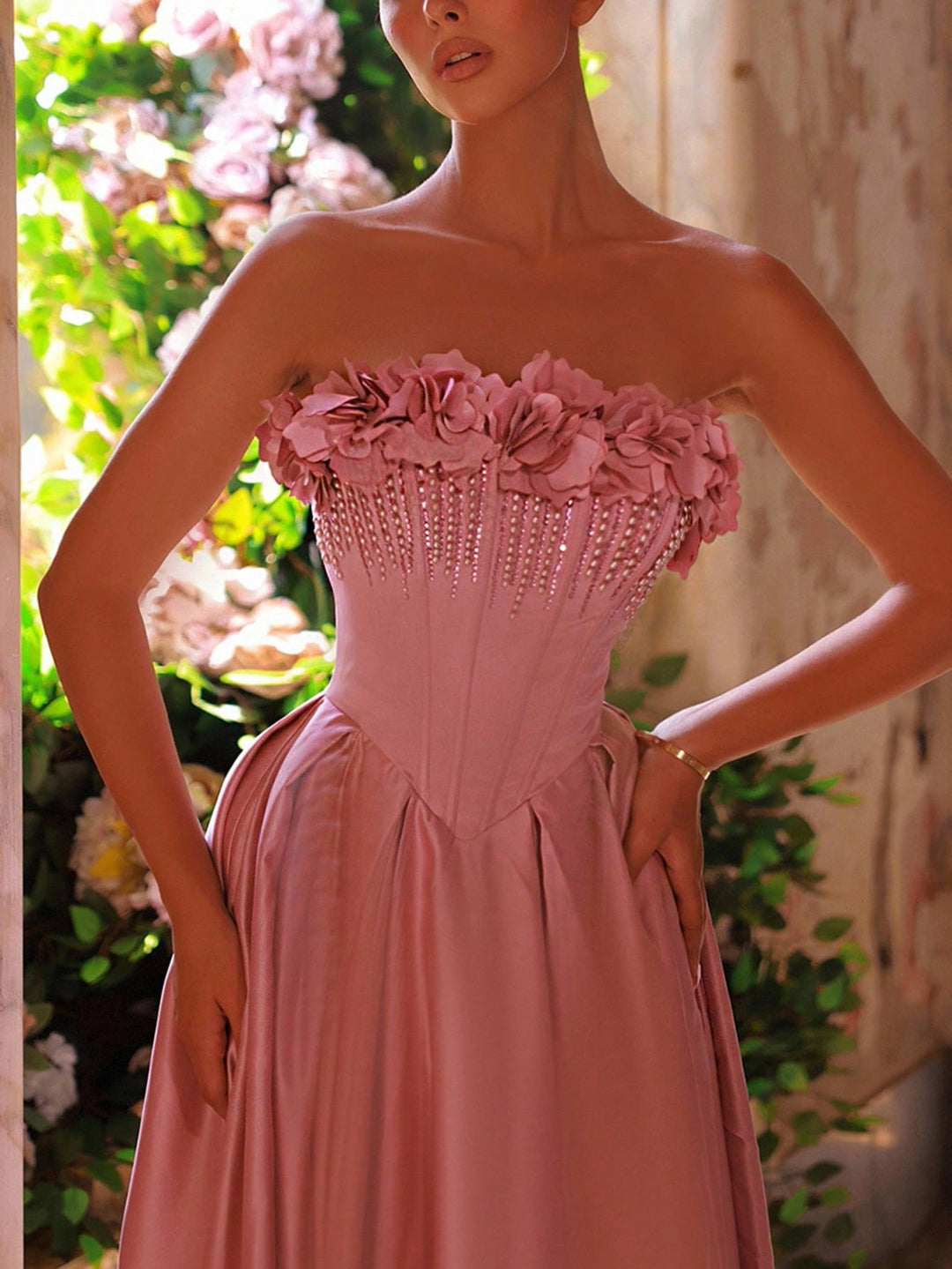 Rochie de ocazie SHEIN, roz