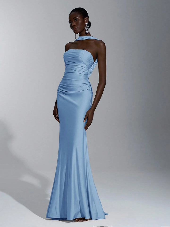 Rochie maxi SHEIN, albastru