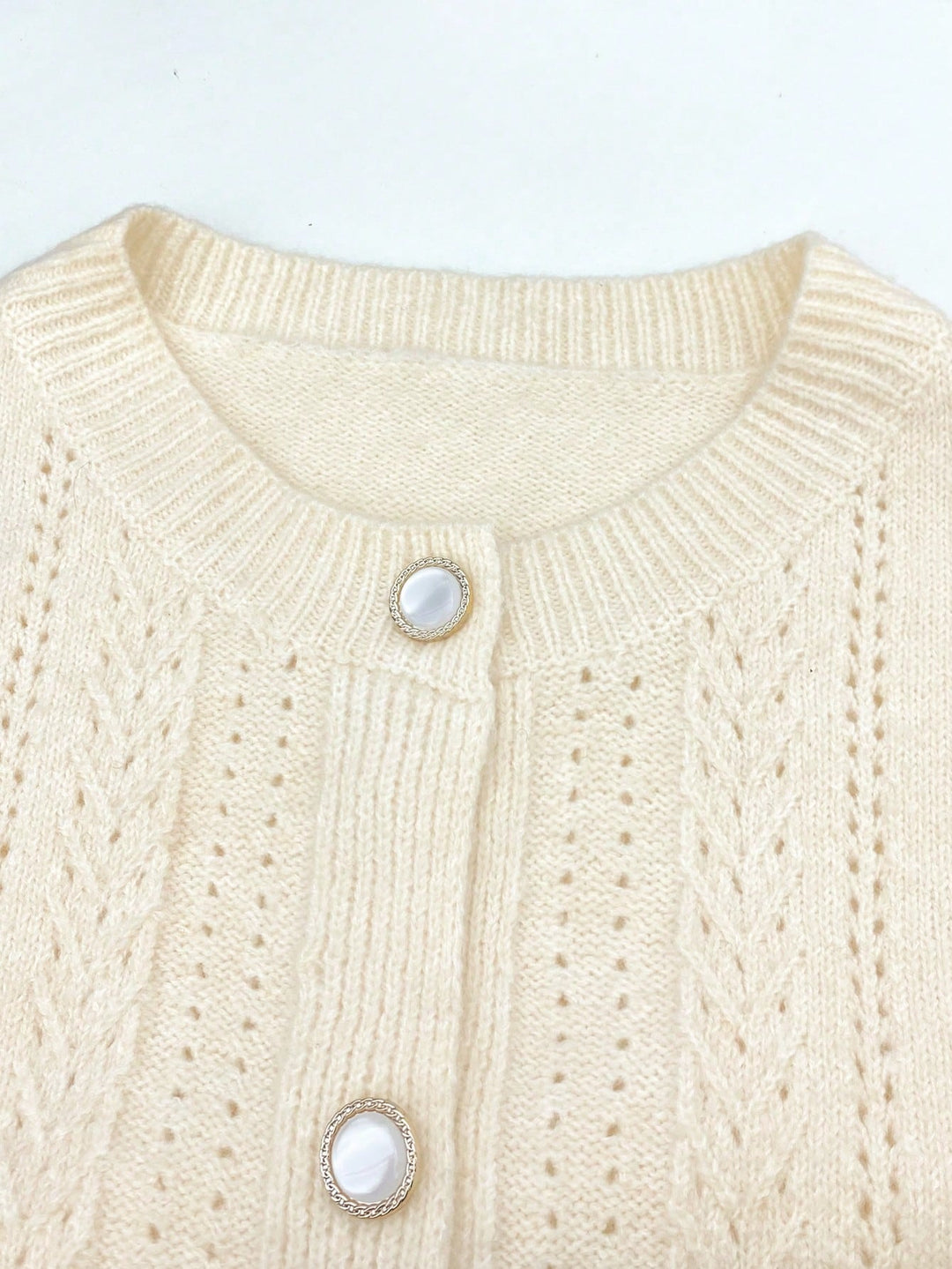 Cardigan SHEIN, crem