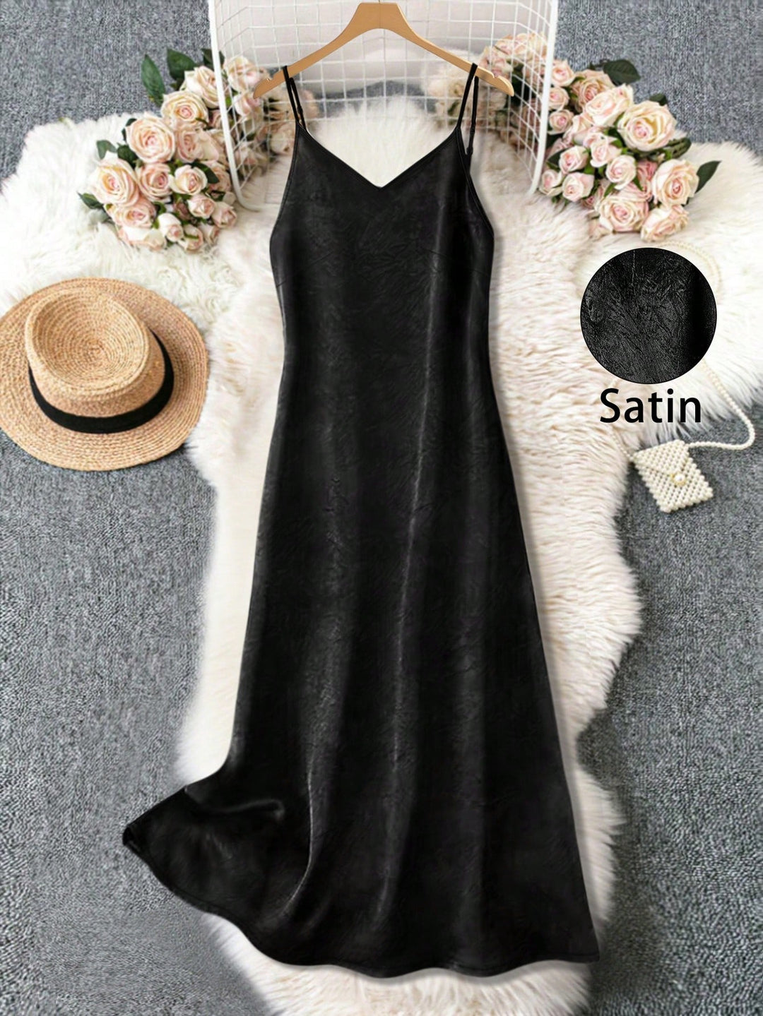 Rochie midi SHEIN, negru