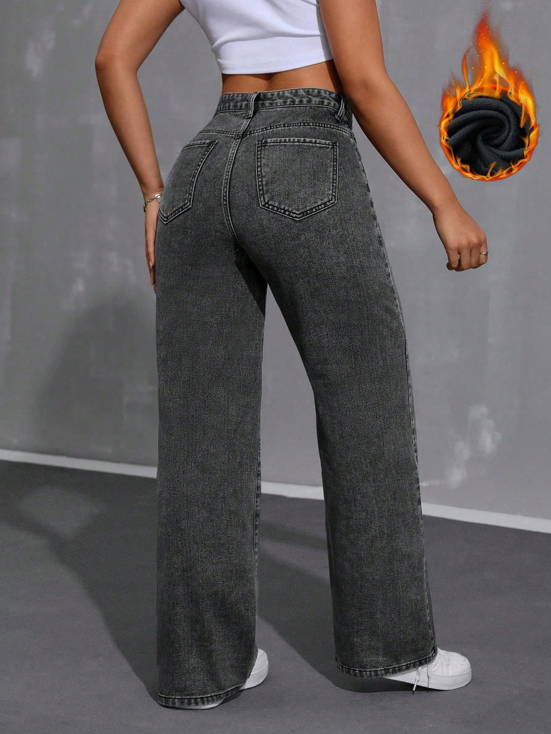Jeans SHEIN, gri