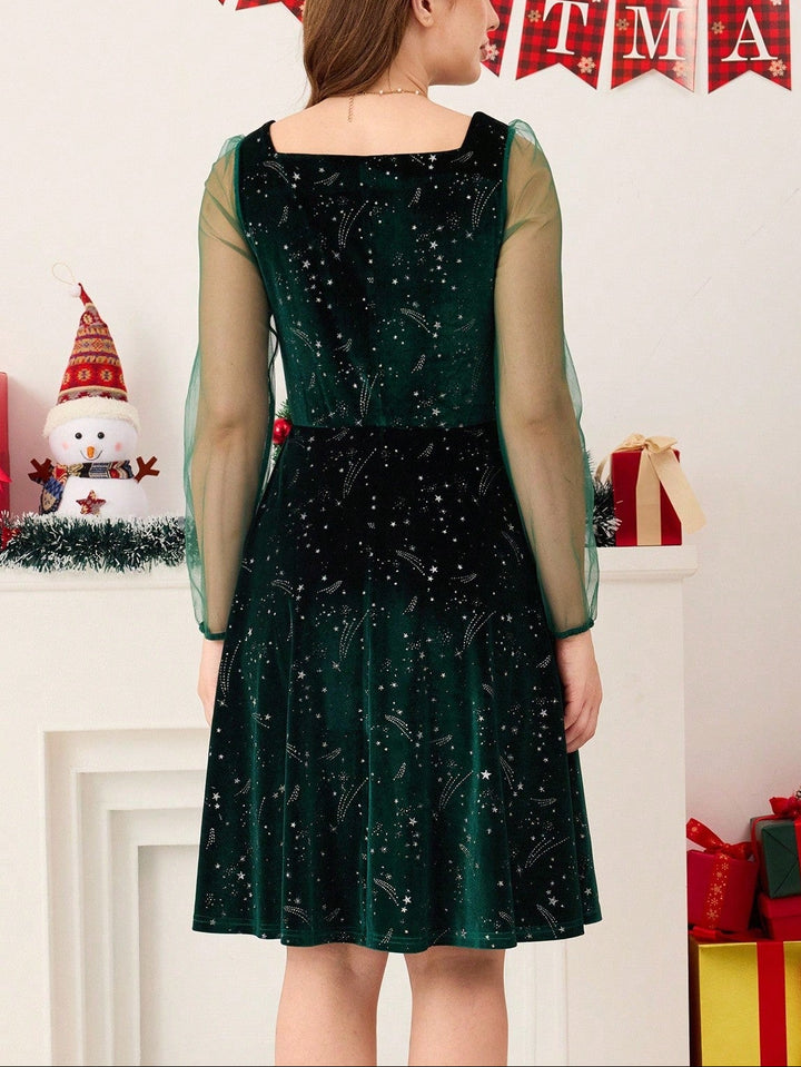 Rochie mini Shein, verde