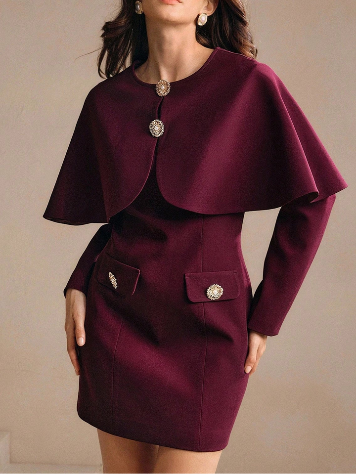 Rochie mini Shein, vișiniu