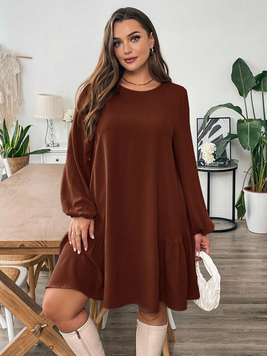 Rochie SHEIN, maro