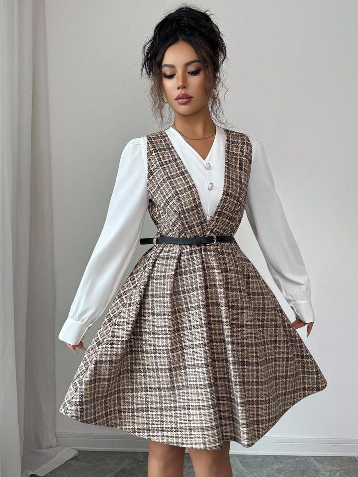 Rochie midi SHEIN, mix culori