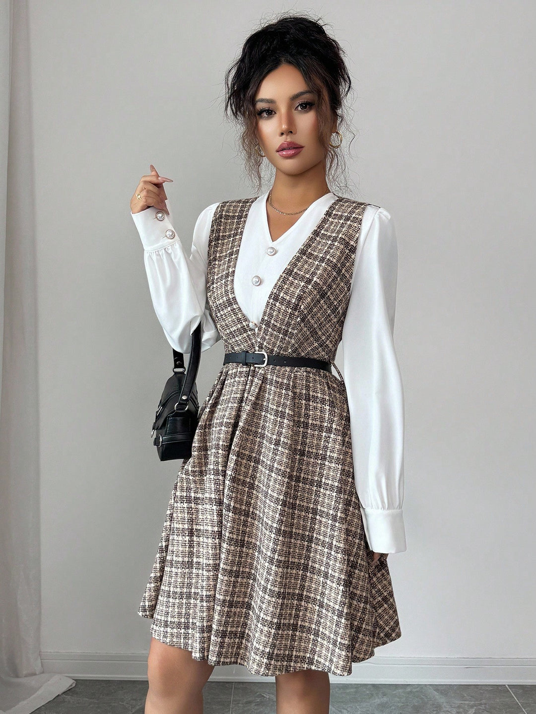 Rochie midi SHEIN, mix culori
