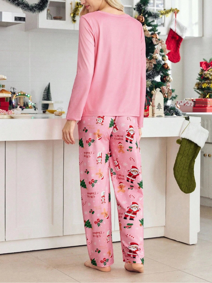 Compleu pijamale Shein, roz