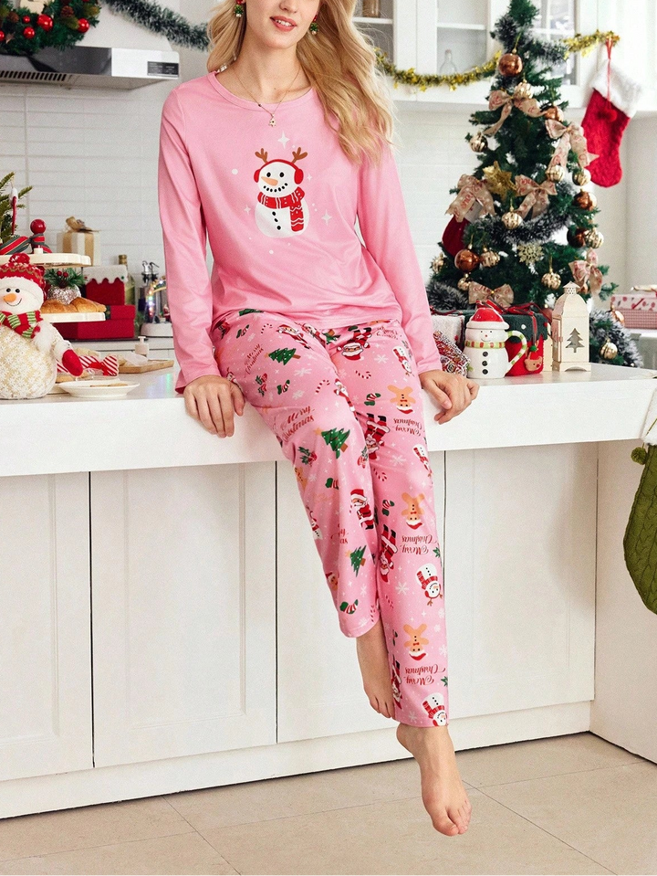 Compleu pijamale Shein, roz