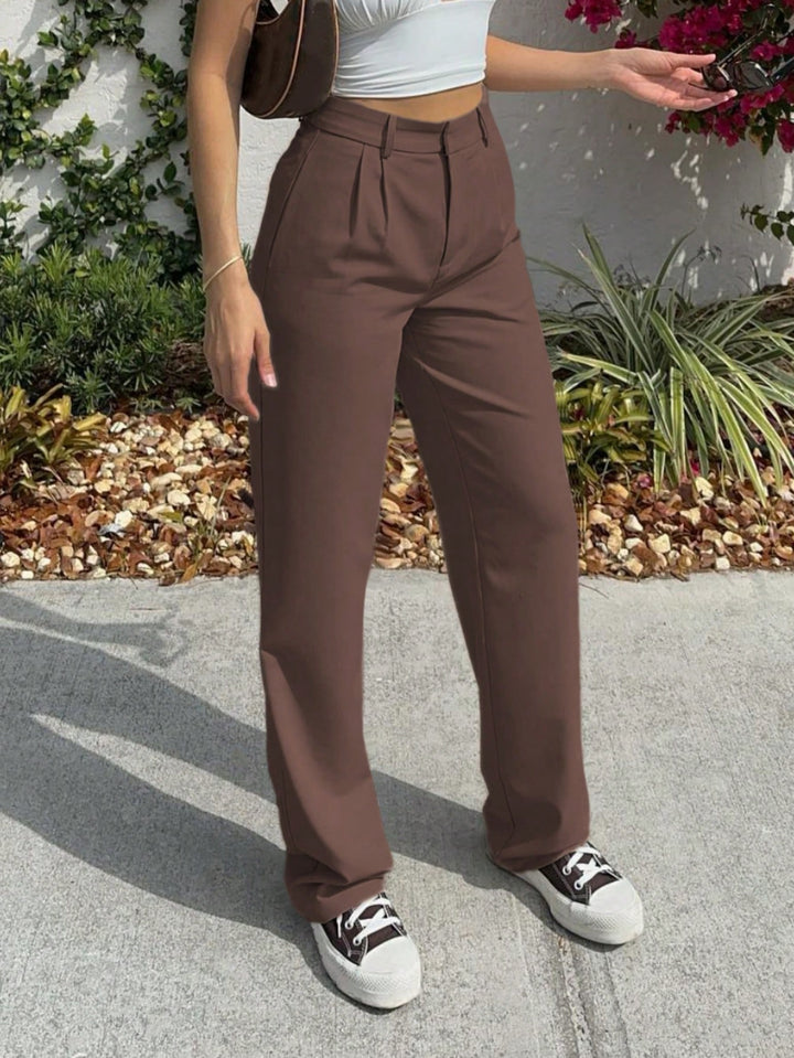 Pantaloni SHEIN, maro